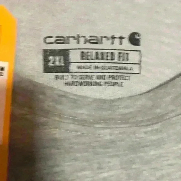 New Carhartt Force Short Sleeve Gray Pocket Tee - Picture 3 of 8